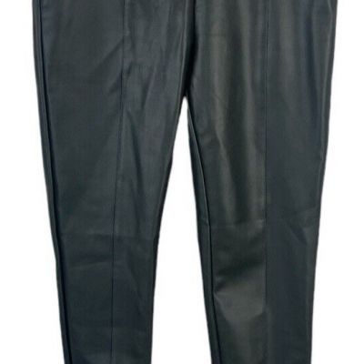 Peach Hayden Pants Womens Faux Leather Medium Forest Style P1318SU New With Tags